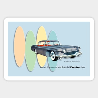 ATOMIC AGE PONTIAC - advert Sticker